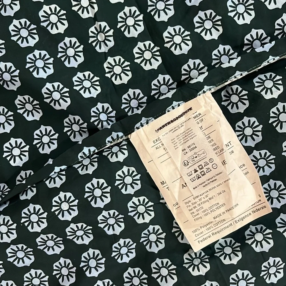 Anthropologie Nora Organic Cotton Printed King Shams NWT